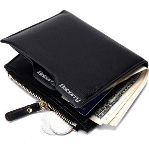 MEN - מוצרים לגבר ארנקים לגבר Men RFID Blocking Secure Wallet 6 Card Slots Protective Short Wallet