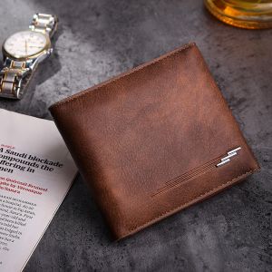 MEN - מוצרים לגבר ארנקים לגבר Men Business Casual Multifunctional Hasp 6 Card Holders Wallet