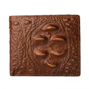 MEN - מוצרים לגבר ארנקים לגבר Men Crocodile Pattern Genuine Leather Short Wallet Coin Bag 