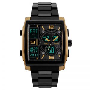 MEN - מוצרים לגבר שעונים לגבר SKMEI 1274 Outdoor Sport Digital Watch PU Band 5ATM Waterproof Chronograph Men Wristwatch