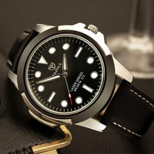 MEN - מוצרים לגבר שעונים לגבר YAZOLE 372 Men Luminous Display Sport Alloy Case Wearable PU Band Men Watch Quartz Watch
