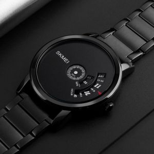 MEN - מוצרים לגבר שעונים לגבר SKMEI 1260 Creative Watch Luxury Male Stainless Steel Strap Quartz Business Wrist Watch