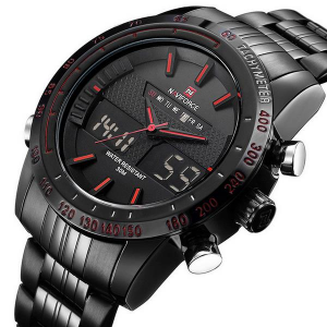 MEN - מוצרים לגבר שעונים לגבר NAVIFORCE NF9024 Military Dual Display Week Date Men Wrist Watch