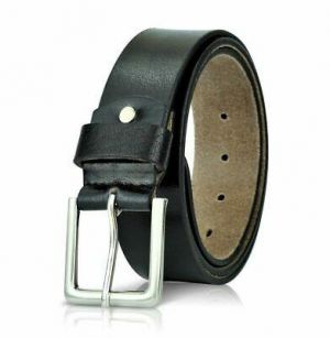 Leather Mens Belt Belts Real New Genuine Buckle Trouser Sizes Brown Black Jeans