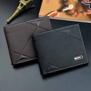 MEN - מוצרים לגבר ארנקים לגבר Fashion Men&#039;s Leather Wallet Pocket Bifold Purse Clutch ID Credit Card Billfold