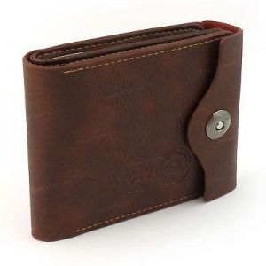 Mens Luxury Soft Quality Leather Wallet Credit Card Holder Purse Brown NEW UK