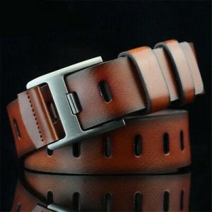 MEN - מוצרים לגבר חגורות לגבר Mens Leather Belt Pin buckle belts For Jeans Luxury Designer Belts Cinturones