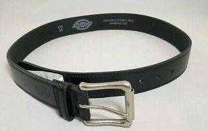 Dickies Black Leather Belt Sz 34