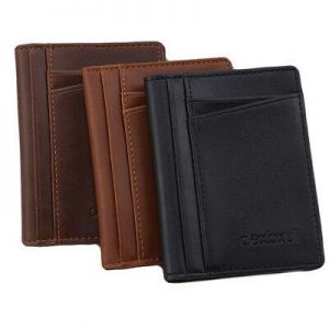 MEN - מוצרים לגבר ארנקים לגבר Mens Faux Leather Wallet Purse Magic Money ID Credit Card Holder Money Clip Bag