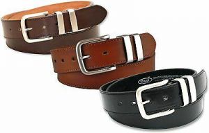 NEW MENS BLACK BROWN OR TAN LEATHER LINED BELT 5056 SIZE MEDIUM 34" WAIST NWT