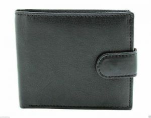 Mens Classic Bifold Soft Genuine Leather Wallet Black Brown LG-6