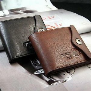MEN - מוצרים לגבר ארנקים לגבר Men&#039;s Leather Bifold Wallet Credit ID Card Holder Mini Purse Money Clip WT