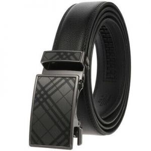 Classic Men&#039;s Cow Leather Belt Automatic Buckle Strap Ratchet Waistband Hot Gift