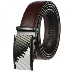 HJones Leisure Men&#039;s Leather Belt Automatic Buckle Belt Suit Waistband Gift Belt