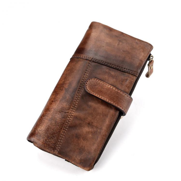 MEN - מוצרים לגבר ארנקים לגבר Men Faux Leather Fashion Long Wallet