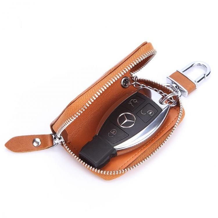 MEN - מוצרים לגבר ארנקים לגבר Men Genuine Leather Vintage Oil Wax Car Key Case Key Bag Holder