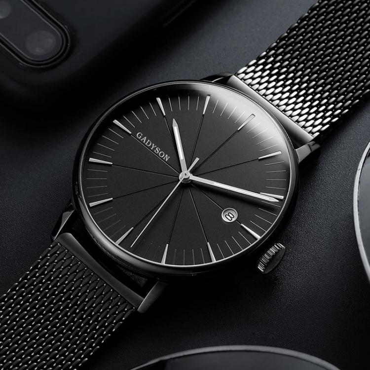 MEN - מוצרים לגבר שעונים לגבר GADYSON A9105 Calendar Casual Style Men Wristwatch Full Steel Luminous Display Quartz Watch