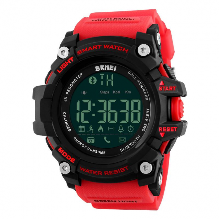 MEN - מוצרים לגבר שעונים לגבר SKMEI 1227 bluetooth Smart Watch Call Message Notification Pedometer 50M Waterproof Sports Watch  