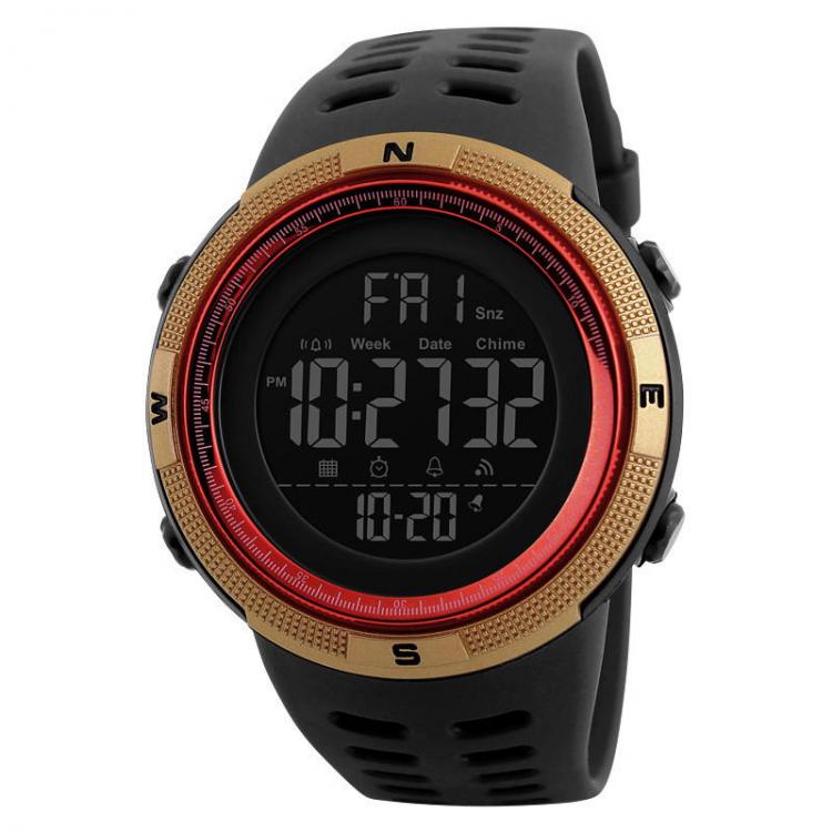 MEN - מוצרים לגבר שעונים לגבר SKMEI 1251 Countdown Double Time Digital Watch Men Chronograph Electronic Sport Watch